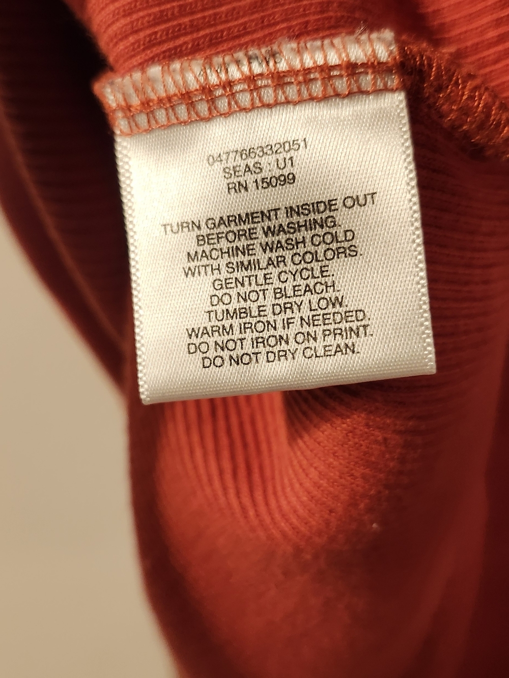 LAURA SCOTT Coral-Orange Ribbed Tank with Gold-Tone Stud Detail - Picture 5 of 5